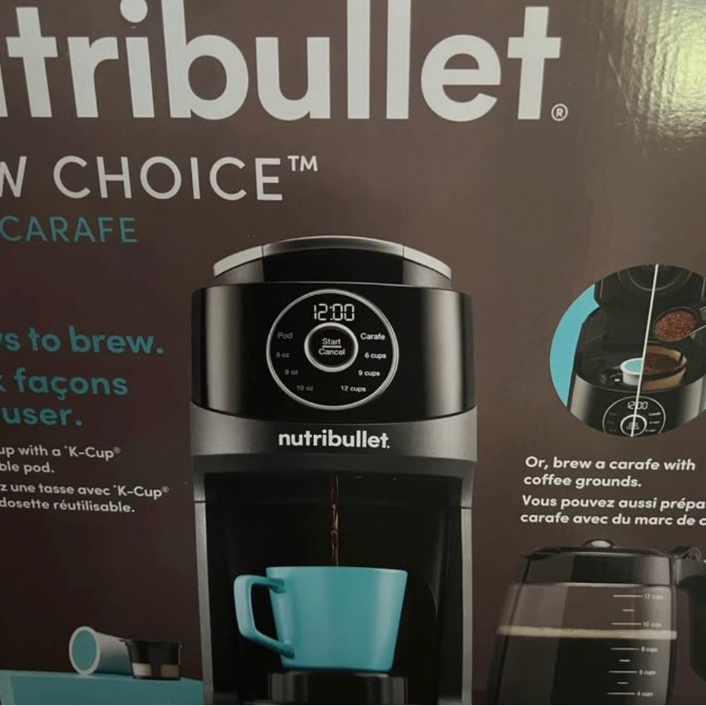 SOLD NEW Nutribullet Black Coffee Maker